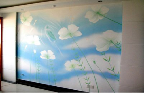 吉安画墙绘怎么画好白云的蓬松感？