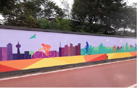 吉安墙体彩绘-围墙