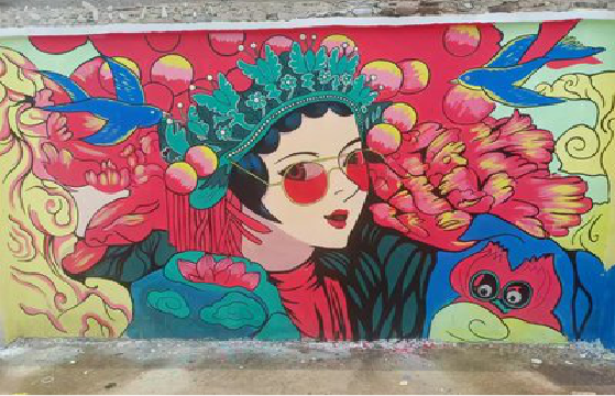 吉安墙体彩绘-网红墙