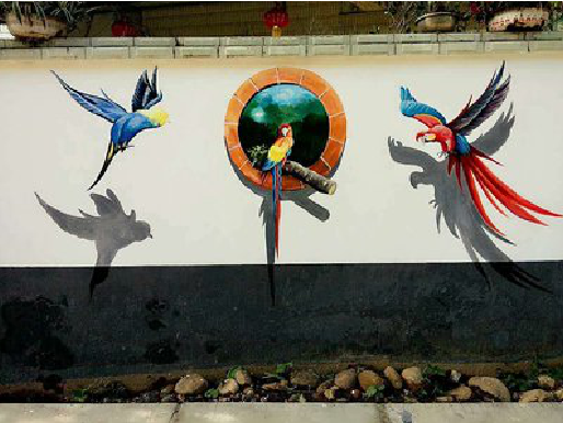 吉安视觉错位-3D墙绘设计