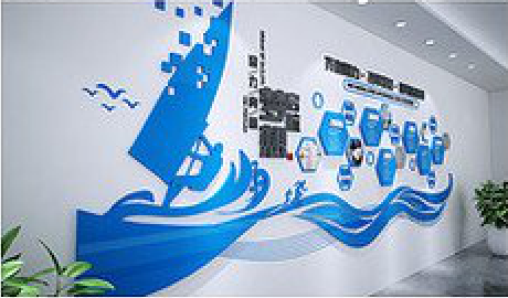 吉安海浪主题文化墙如何设计？