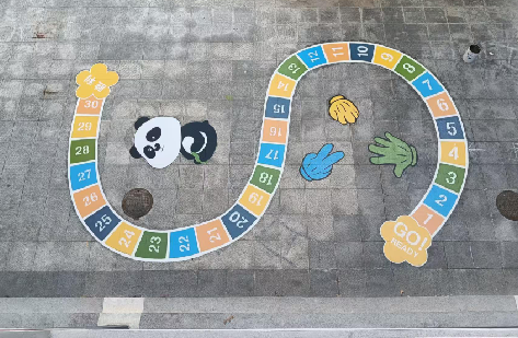 吉安地面游戏彩绘