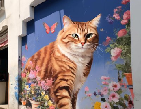 吉安自己绘制有个性的手绘墙